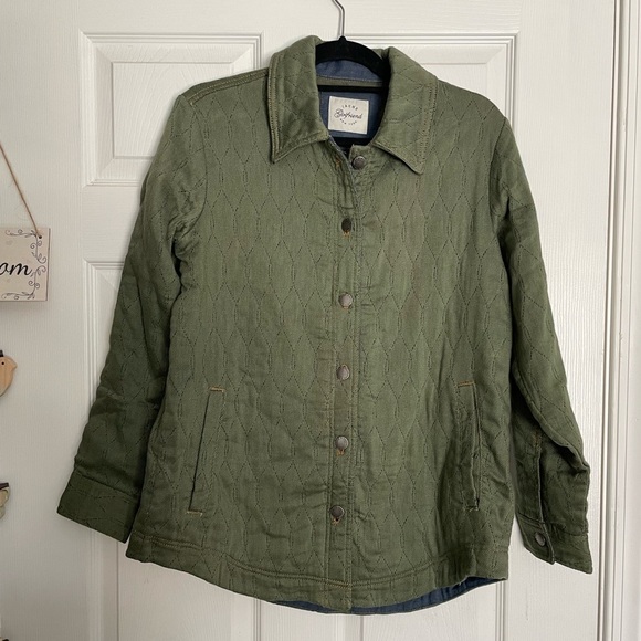NWT Jachs Green Quilted Utility Jacket - Picture 1 of 8